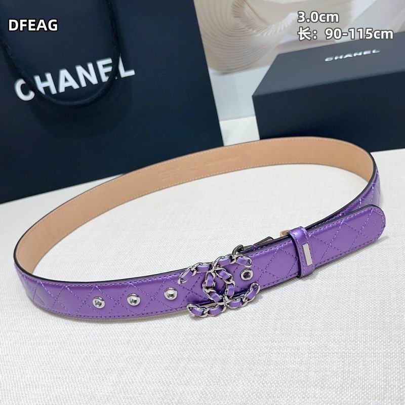 Chanel belt 30mmX90-115cm 8L (37)