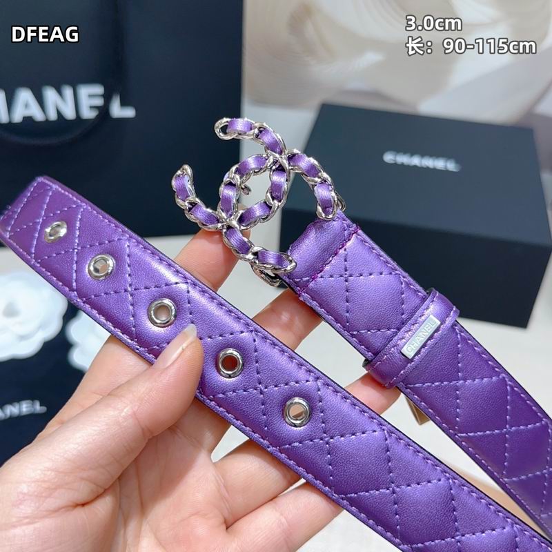 Chanel belt 30mmX90-115cm 8L (40)
