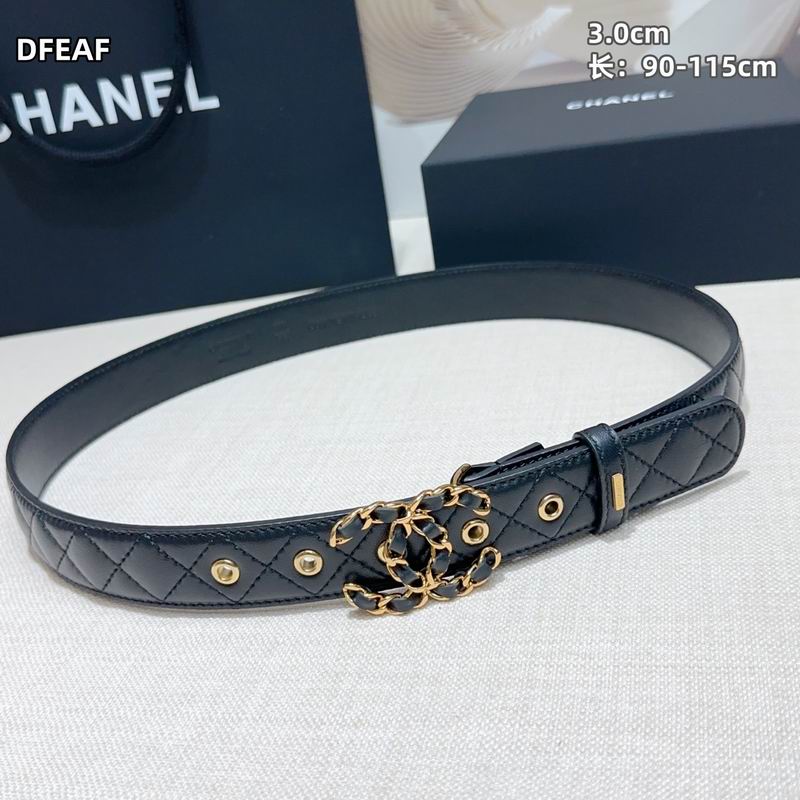 Chanel belt 30mmX90-115cm 8L (9)