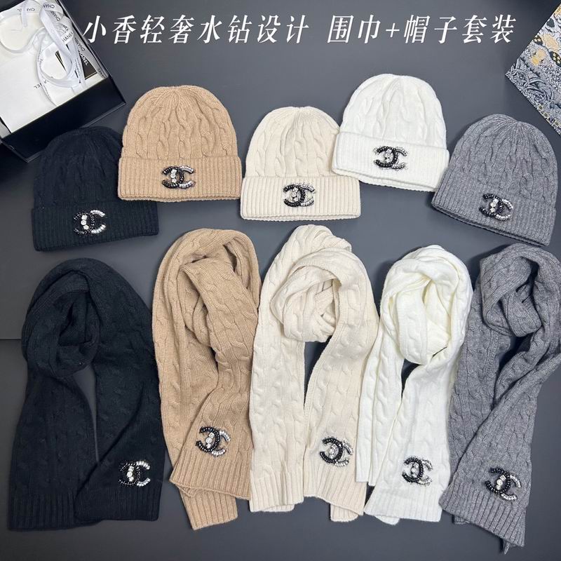 Chanel scarf hat dx (149)