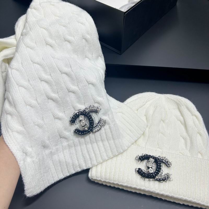 Chanel scarf hat dx (153)