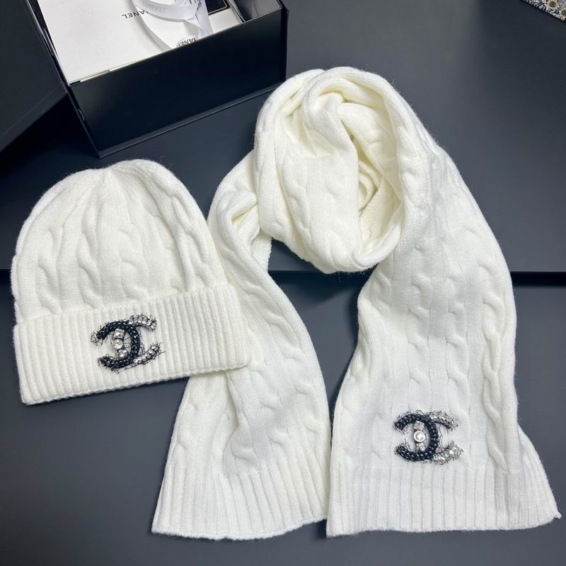 Chanel scarf hat dx (154)