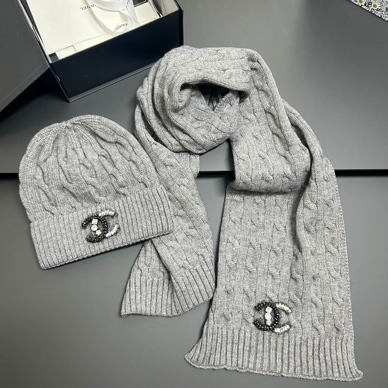 Chanel scarf hat dx (156)