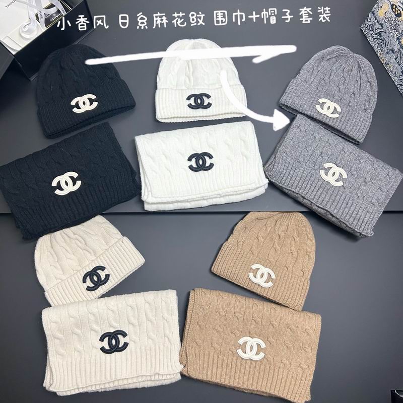 Chanel scarf hat dx (186)