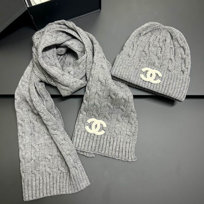Chanel scarf hat dx (189)