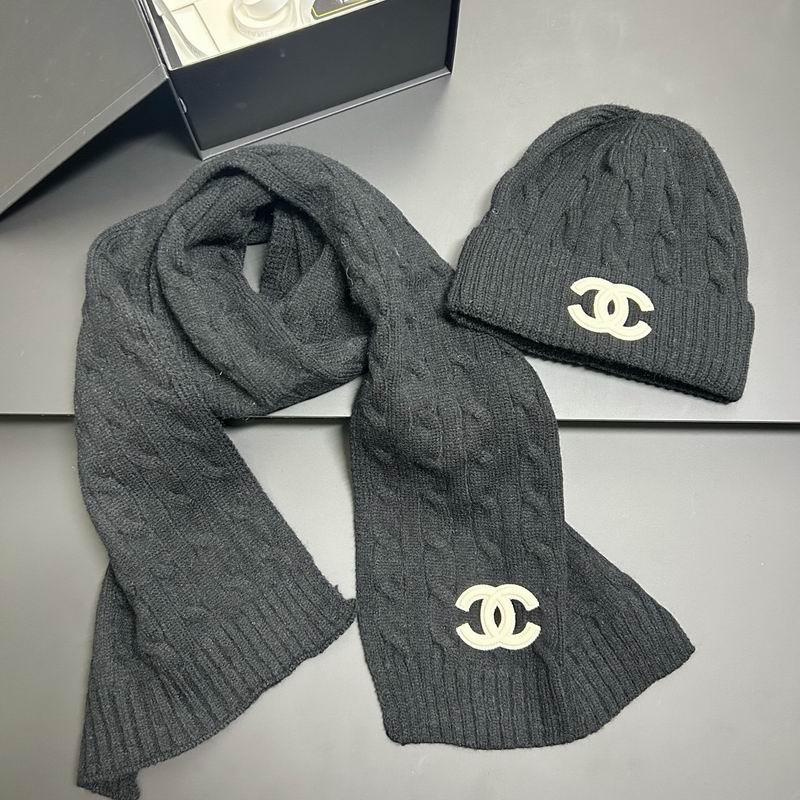Chanel scarf hat dx (193)