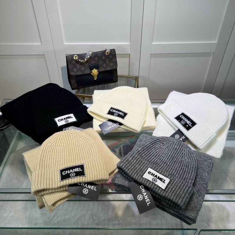 Chanel scarf hat dx (49)