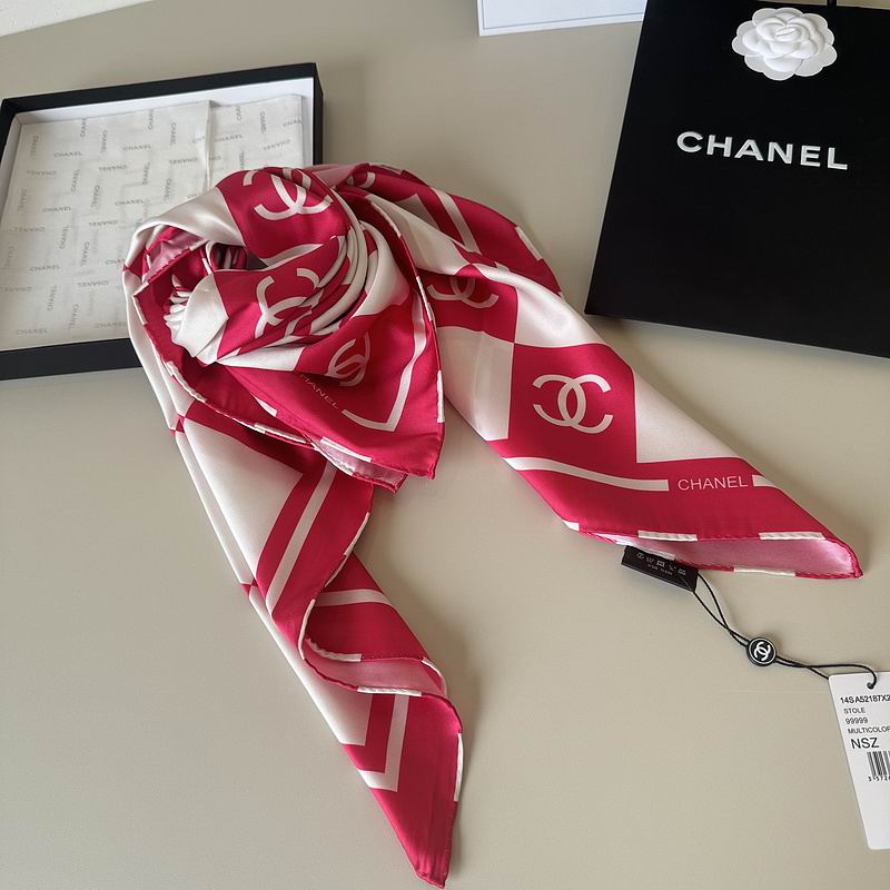 Chanel silk Scarf 90X90cm hm (100)
