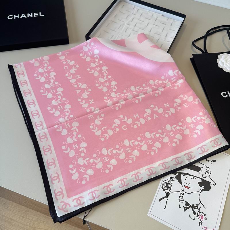 Chanel silk Scarf 90X90cm hm (75)