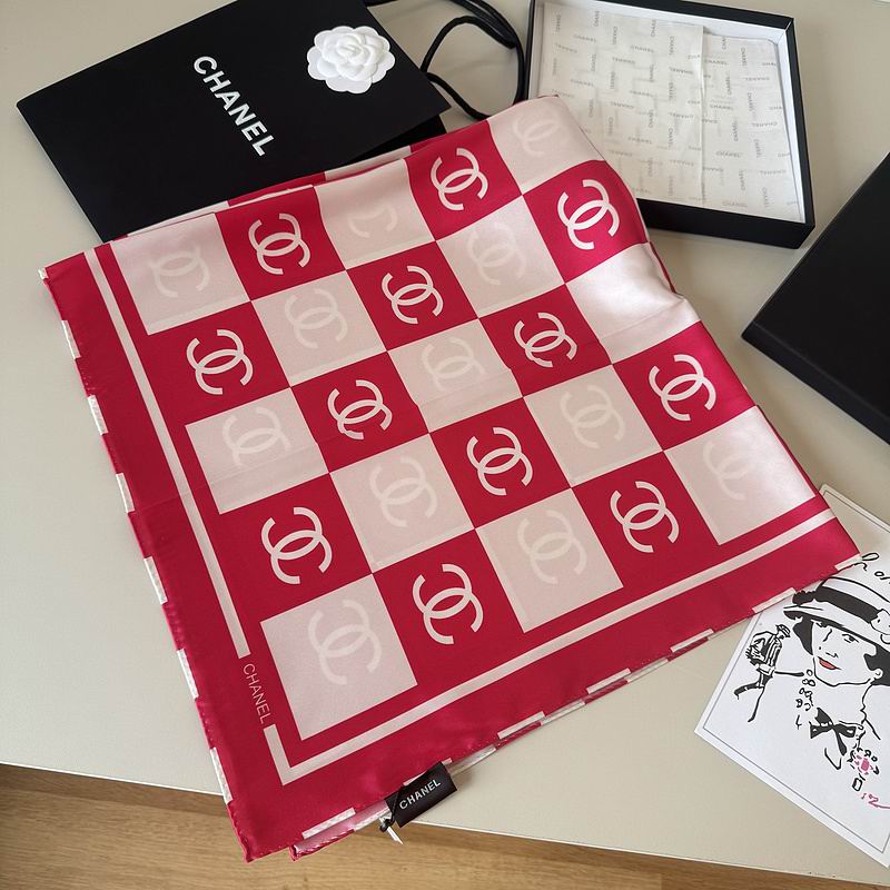 Chanel silk Scarf 90X90cm hm (99)