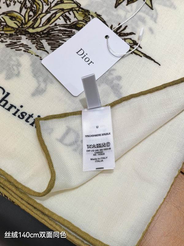 Dior Scarf 140X140cm 70%羊绒30%真丝 E06 (19)