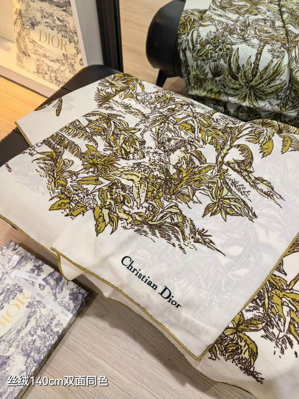 Dior Scarf 140X140cm 70%羊绒30%真丝 E06 (20)