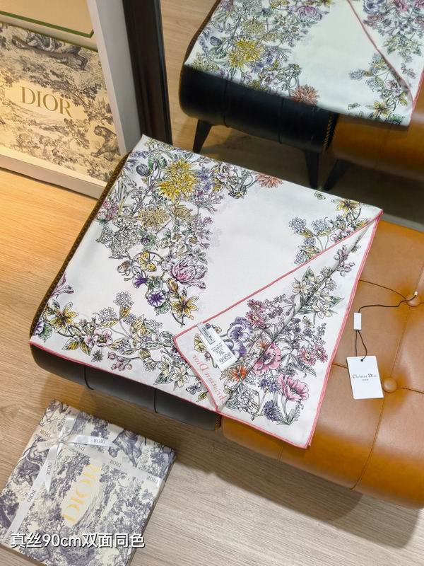 Dior silk Scarf 90X90cm E48 (17)