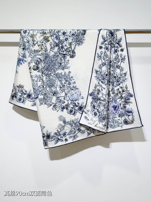 Dior silk Scarf 90X90cm E48 (3)