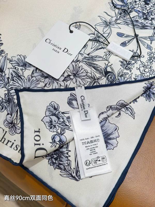 Dior silk Scarf 90X90cm E48 (4)