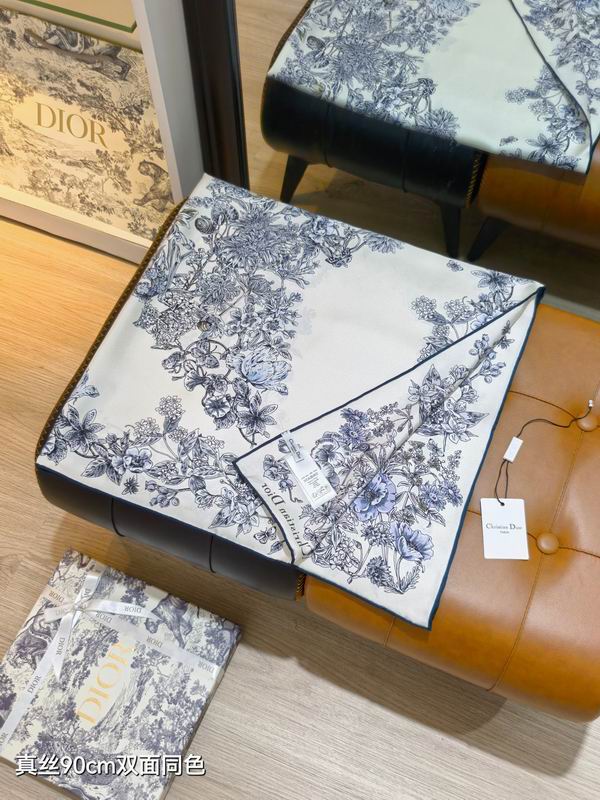 Dior silk Scarf 90X90cm E48 (7)