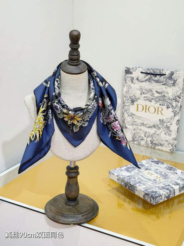 Dior silk Scarf 90X90cm E49 (12)