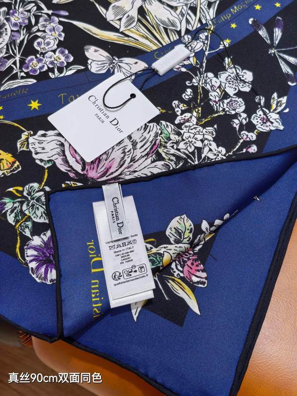 Dior silk Scarf 90X90cm E49 (14)