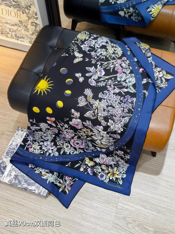 Dior silk Scarf 90X90cm E49 (16)