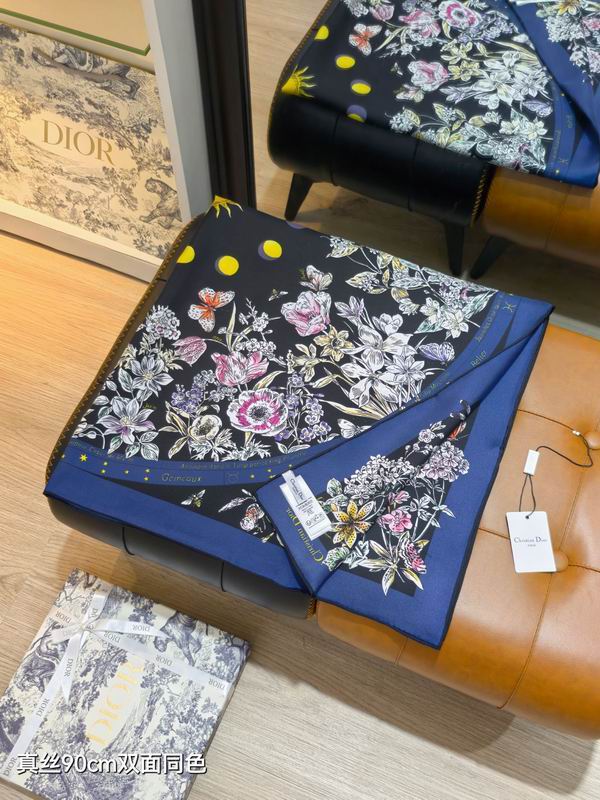 Dior silk Scarf 90X90cm E49 (17)