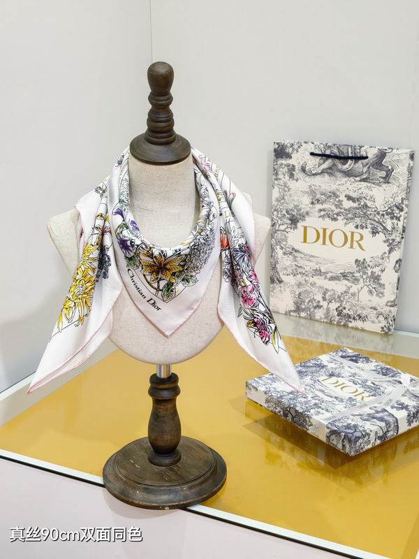 Dior silk Scarf 90X90cm E49 (2)
