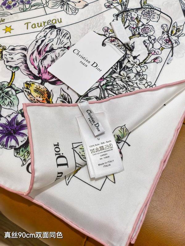 Dior silk Scarf 90X90cm E49 (4)