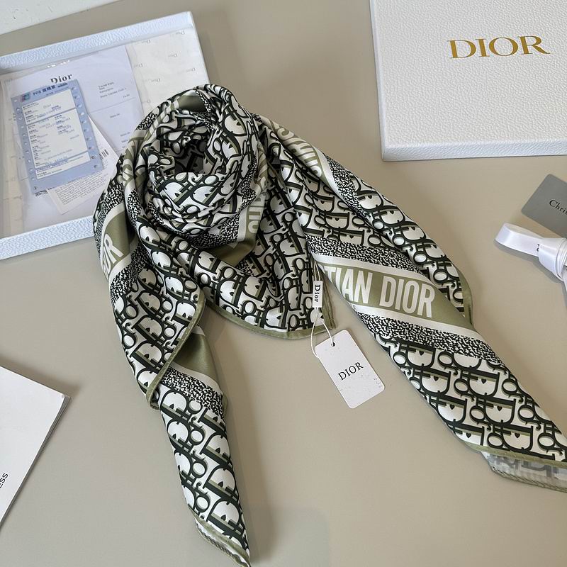 Dior silk scarf 90X90cm hm (1)