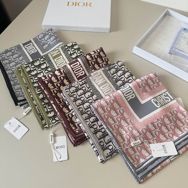 Dior silk scarf 90X90cm hm (18)