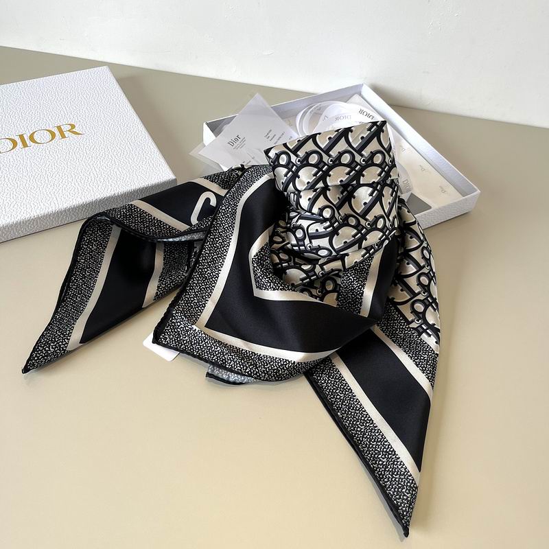 Dior silk scarf 90X90cm hm (2)