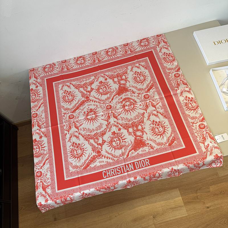 Dior silk scarf 90X90cm hm (22)