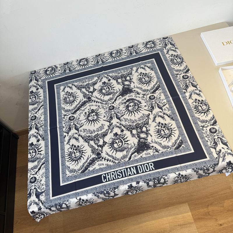 Dior silk scarf 90X90cm hm (25)