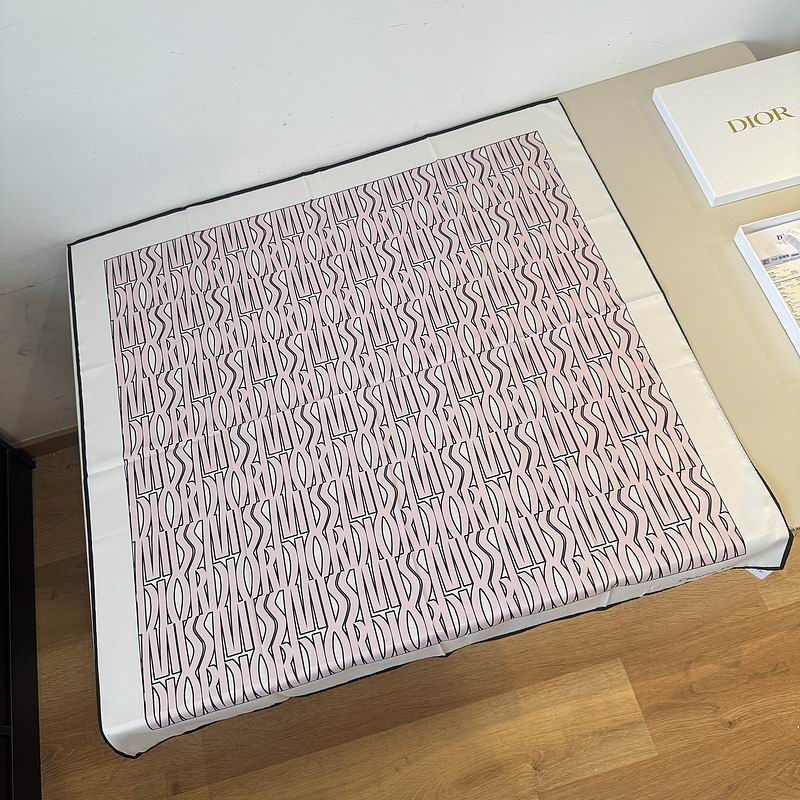 Dior silk scarf 90X90cm hm (29)
