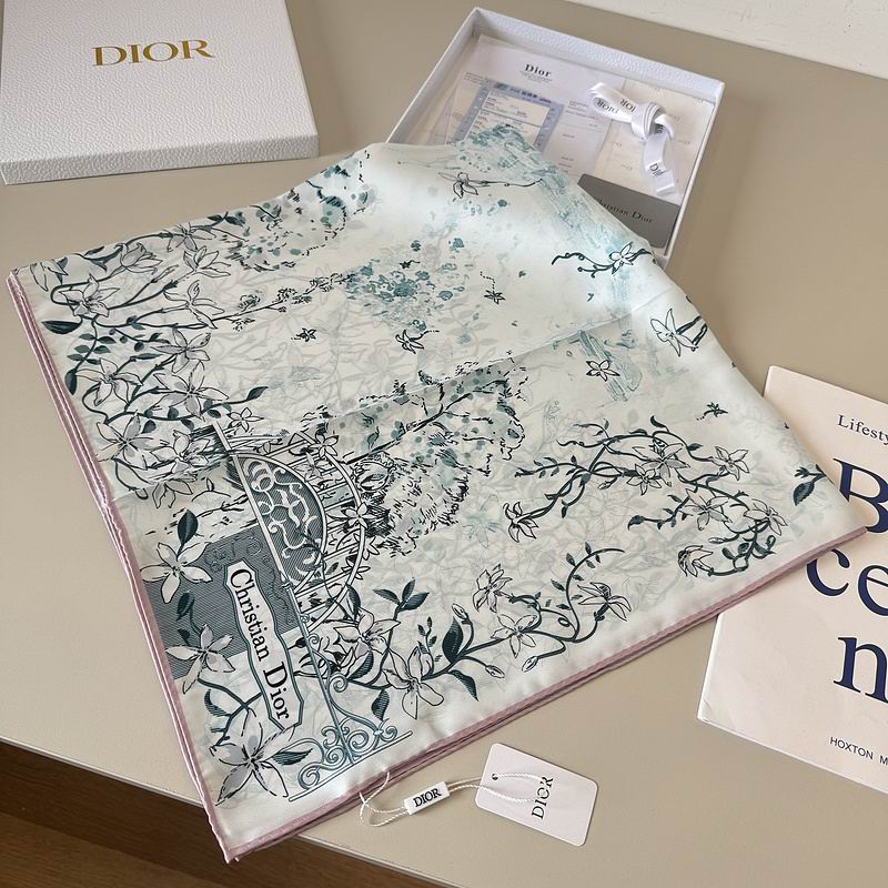 Dior silk scarf 90X90cm hm (3)