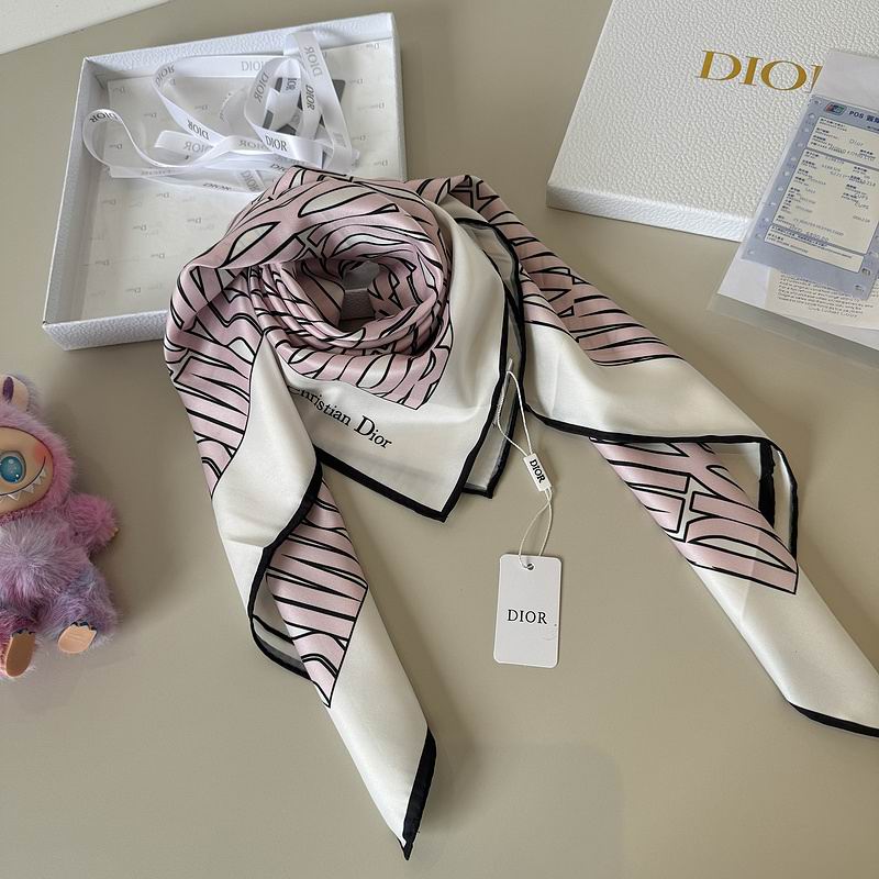 Dior silk scarf 90X90cm hm (30)