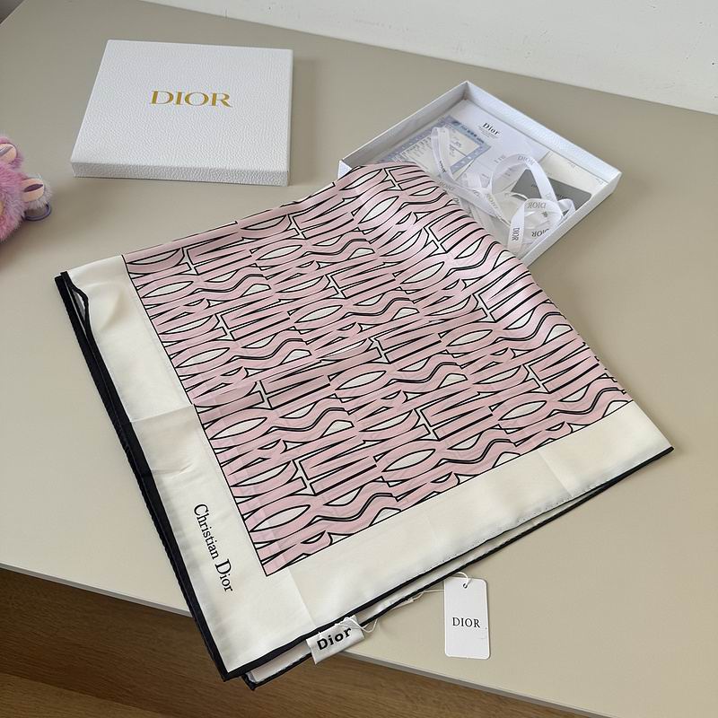 Dior silk scarf 90X90cm hm (31)