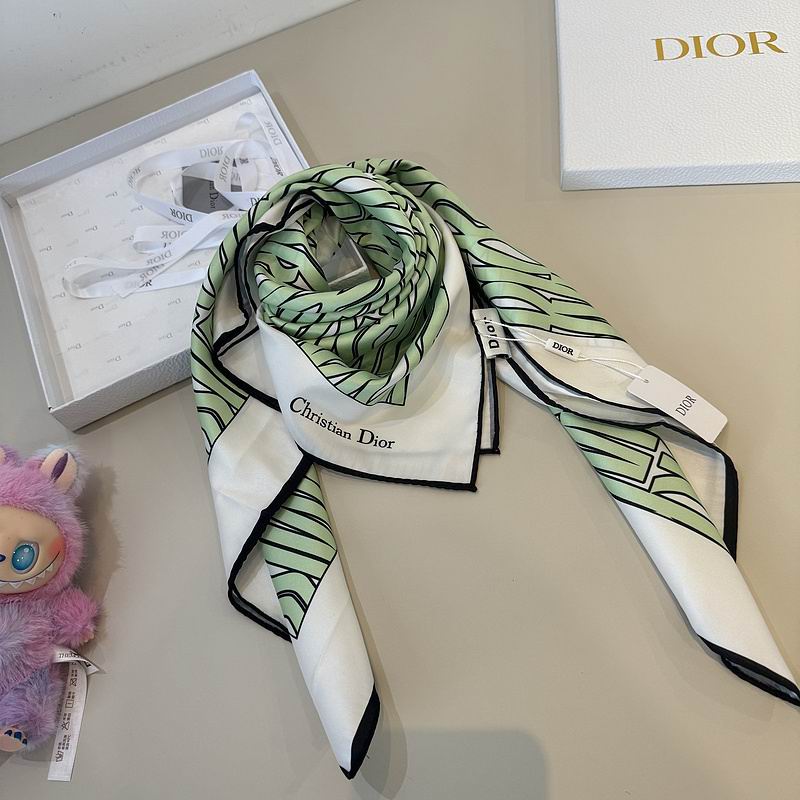 Dior silk scarf 90X90cm hm (36)