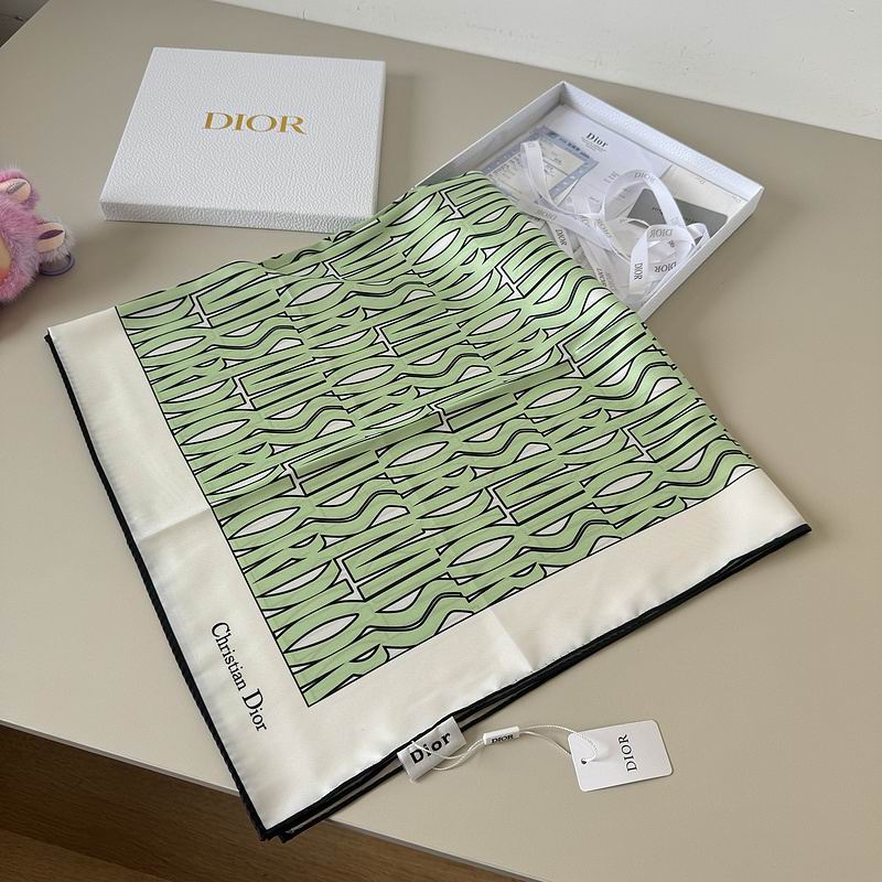 Dior silk scarf 90X90cm hm (37)