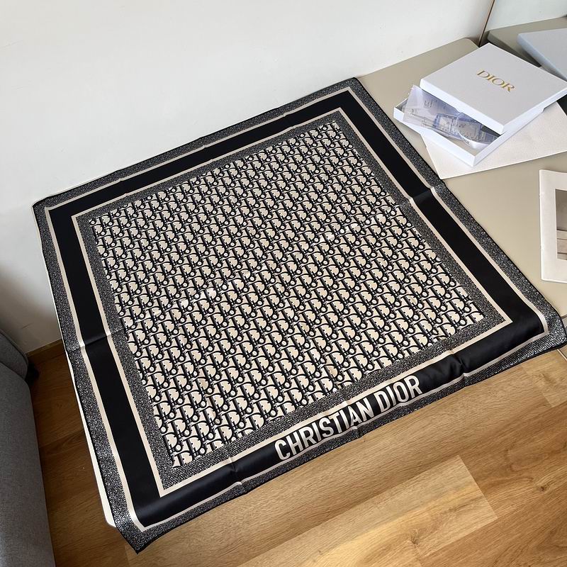 Dior silk scarf 90X90cm hm (39)