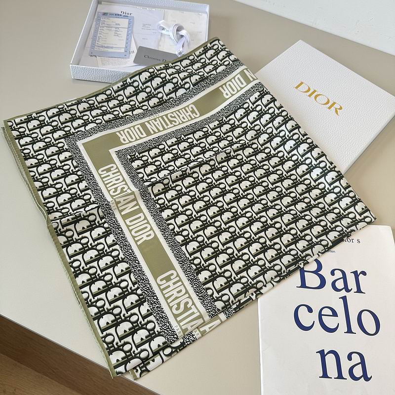 Dior silk scarf 90X90cm hm (8)