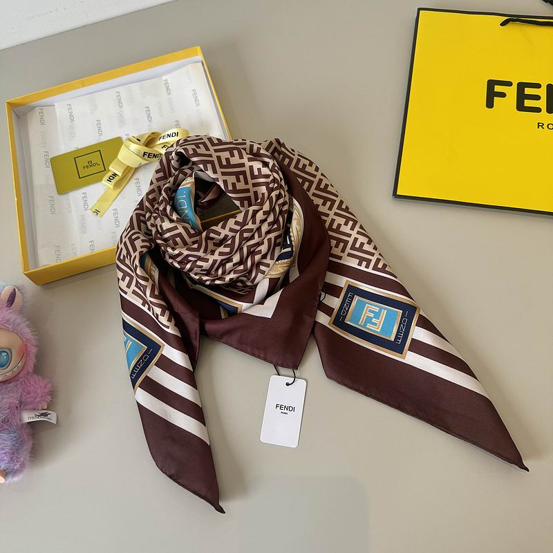 Fendi silk scarf 90X90cm hm (3)