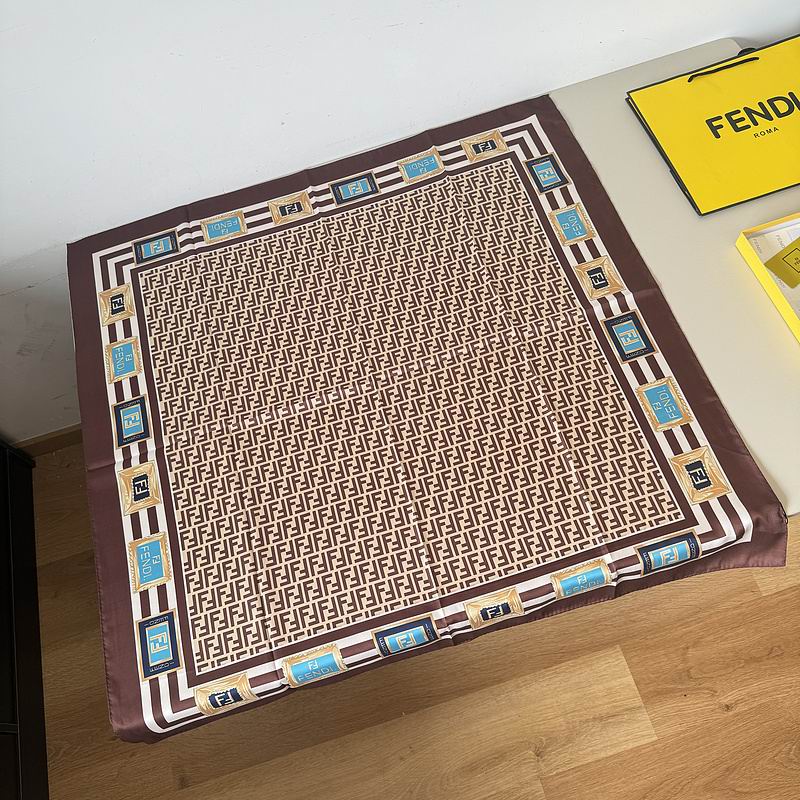 Fendi silk scarf 90X90cm hm (4)