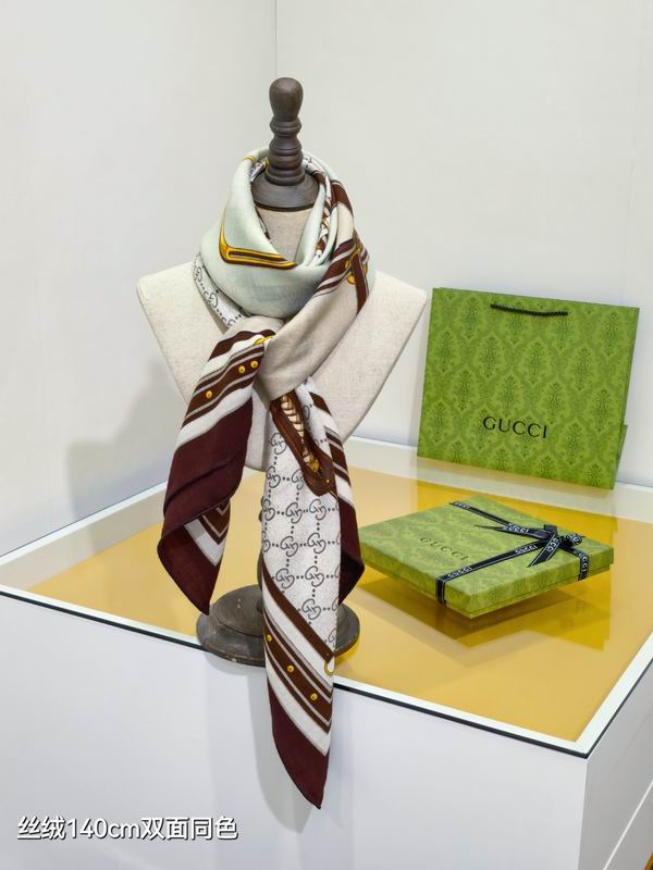 Gucci 140X140cm 70%羊绒30%真丝 E29 (10)