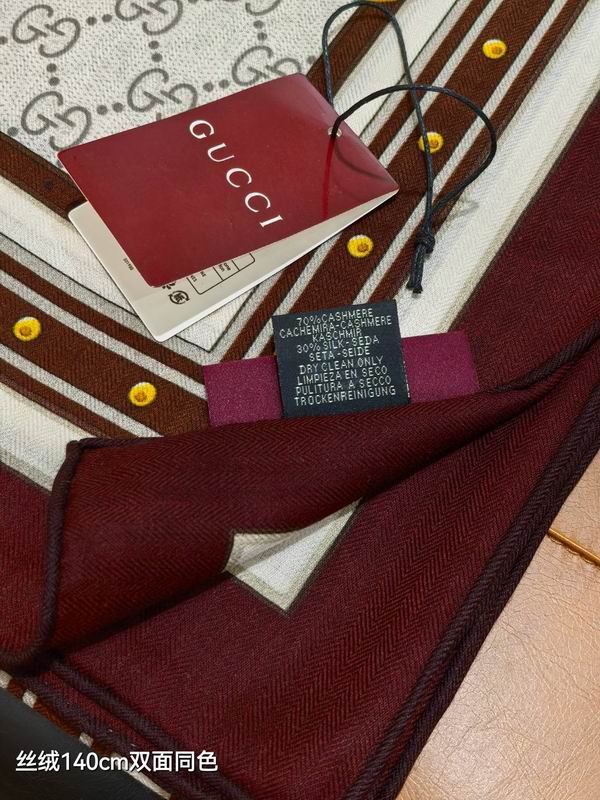 Gucci 140X140cm 70%羊绒30%真丝 E29 (12)
