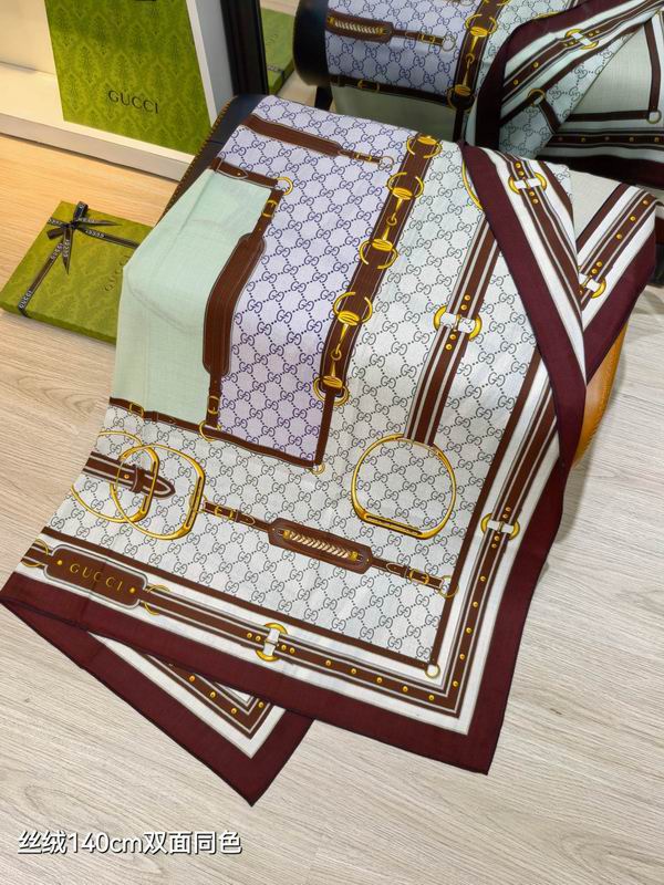 Gucci 140X140cm 70%羊绒30%真丝 E29 (14)