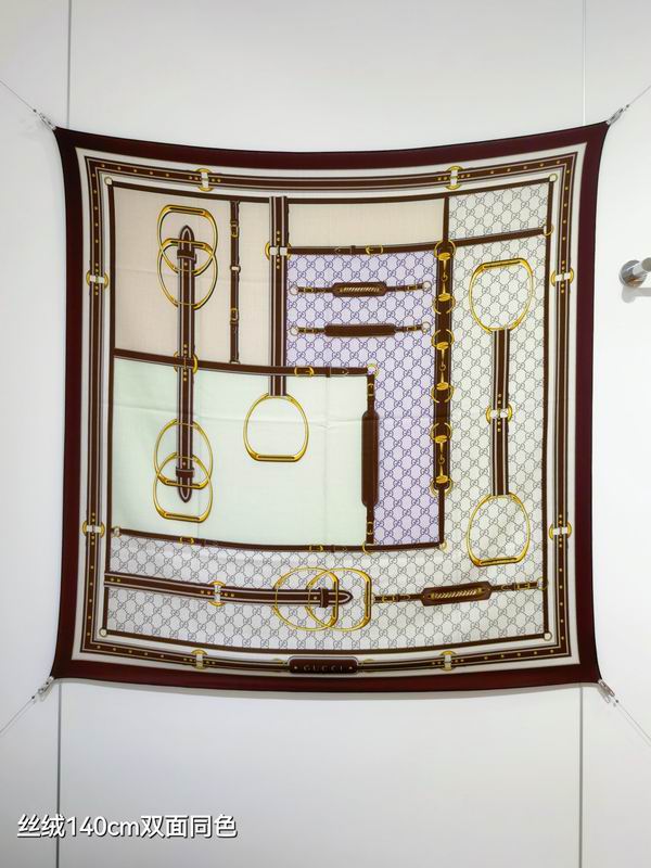 Gucci 140X140cm 70%羊绒30%真丝 E29 (16)