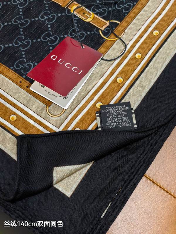 Gucci 140X140cm 70%羊绒30%真丝 E29 (4)