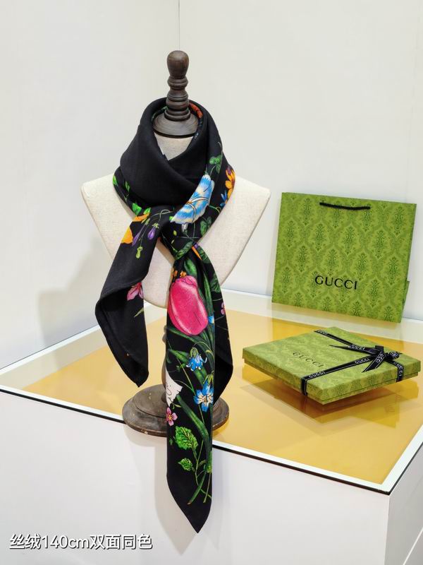 Gucci 140X140cm 70%羊绒30%真丝 E37 (10)