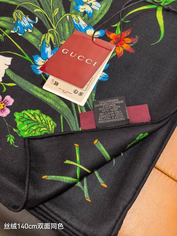 Gucci 140X140cm 70%羊绒30%真丝 E37 (12)