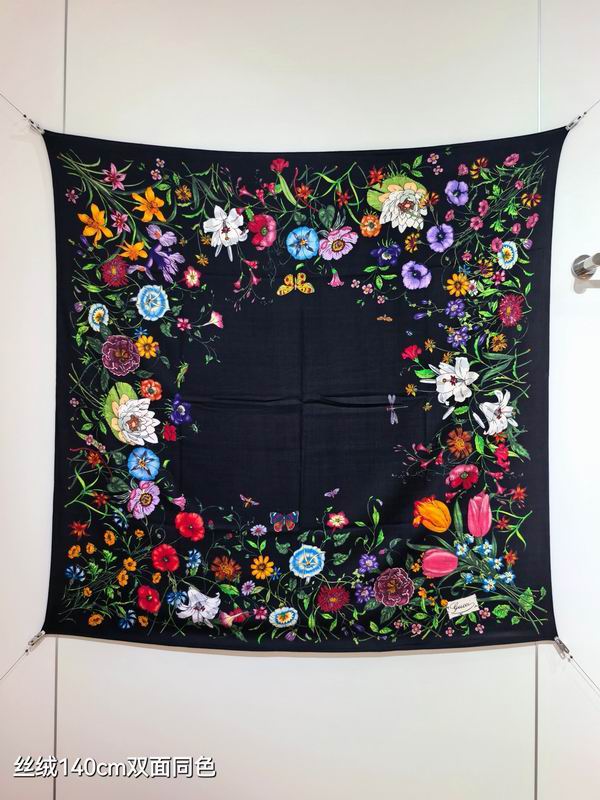 Gucci 140X140cm 70%羊绒30%真丝 E37 (16)