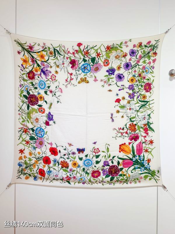 Gucci 140X140cm 70%羊绒30%真丝 E37 (8)